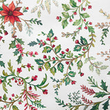 Harzbeschichtet, fleckabweisend, Weihnachten, Blumengirlanden - Ribes y Casals