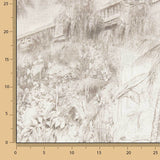 Dschungel Bedrucktes Leinen Beige - Ribes y Casals