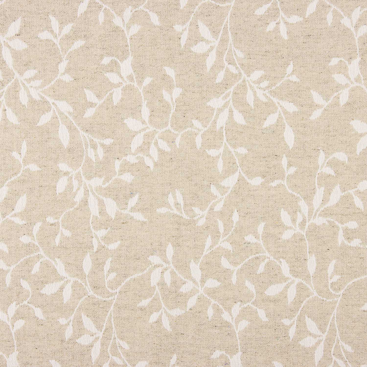 Jacquard für den Wohnbereich, beidseitig verwendbar, Blätter, beige - Ribes y Casals