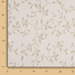 Jacquard für den Wohnbereich, beidseitig verwendbar, Blätter, beige - Ribes y Casals