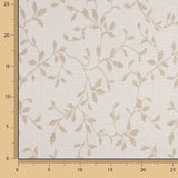 Jacquard für den Wohnbereich, beidseitig verwendbar, Blätter, beige - Ribes y Casals