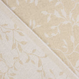Jacquard-Heimtextil, beidseitig verwendbar, weiß und naturfarben mit Leinen - Ribes y Casals