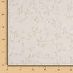 Jacquard-Heimtextil, beidseitig verwendbar, weiß und naturfarben mit Leinen - Ribes y Casals