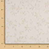 Jacquard-Heimtextil, beidseitig verwendbar, weiß und naturfarben mit Leinen - Ribes y Casals