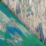 Brokat Lurex Brokat Abstrakter Druck Grün Blau - Ribes y Casals