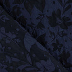 Brokat Marineblau Florale Prägung - Ribes y Casals