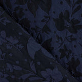 Brokat Marineblau Florale Prägung - Ribes y Casals