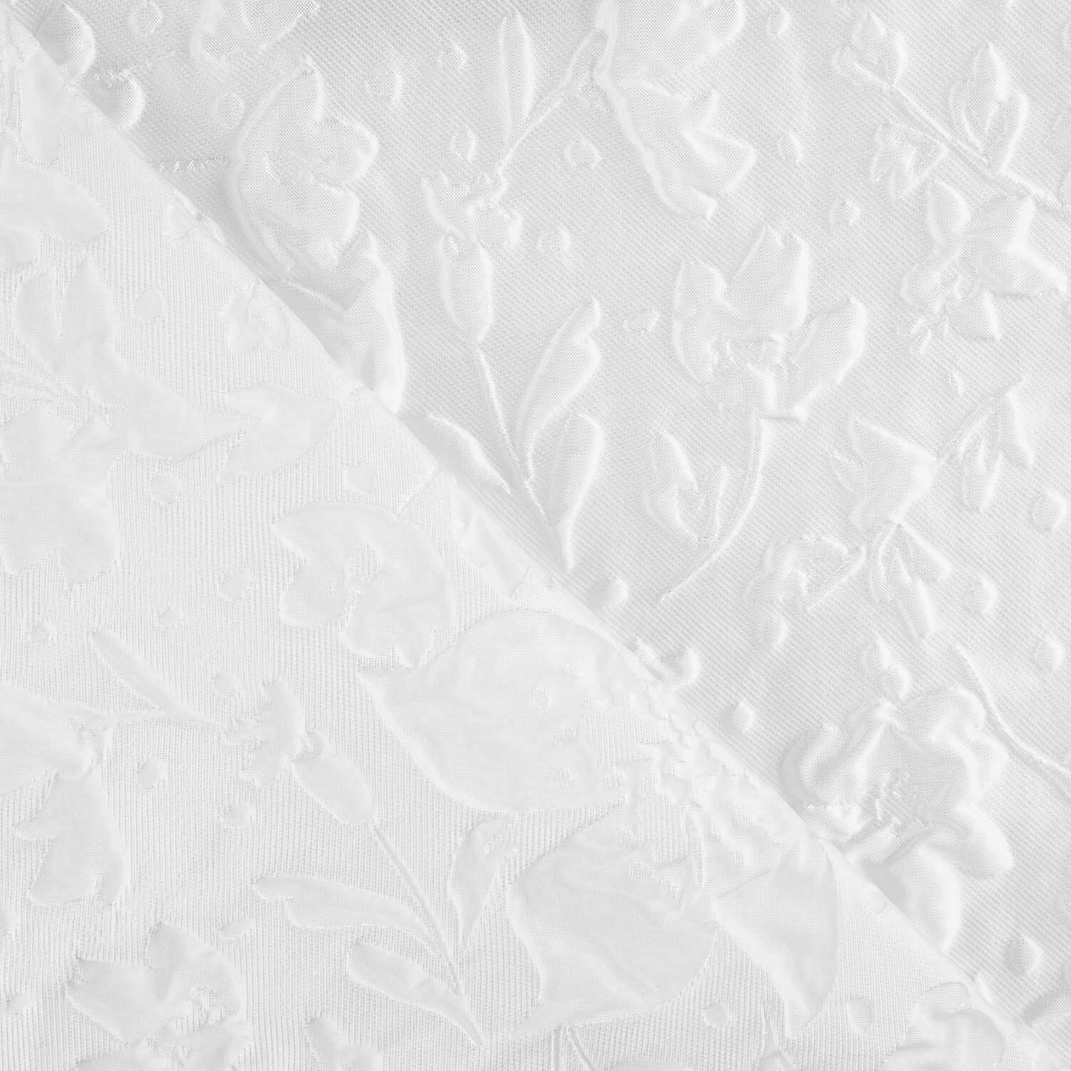 Weißes Brokat-Blumenrelief - Ribes y Casals