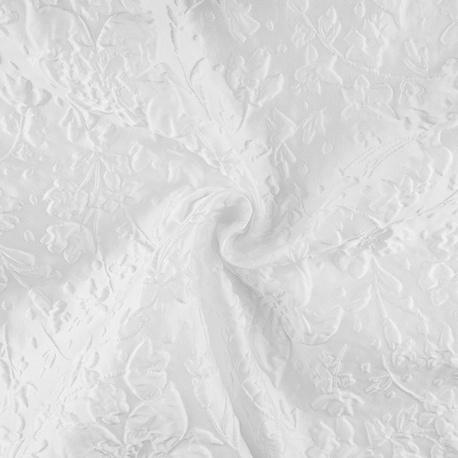 Weißes Brokat-Blumenrelief - Ribes y Casals