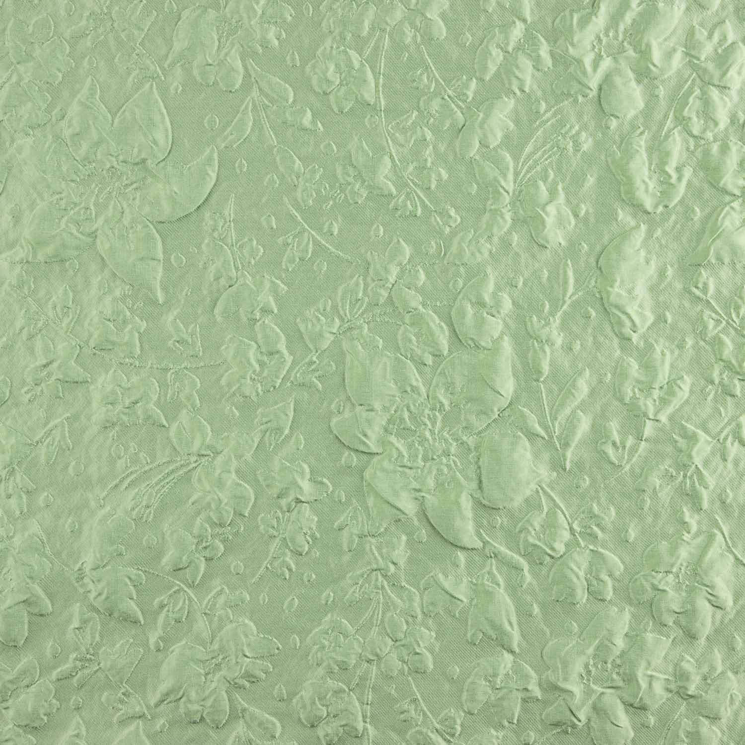 Brokat Grün Floral Relief - Ribes y Casals