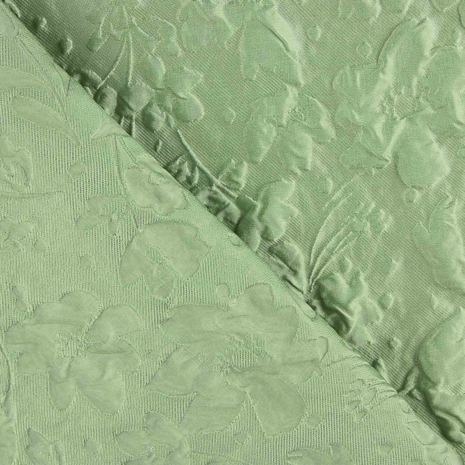 Brokat Grün Floral Relief - Ribes y Casals