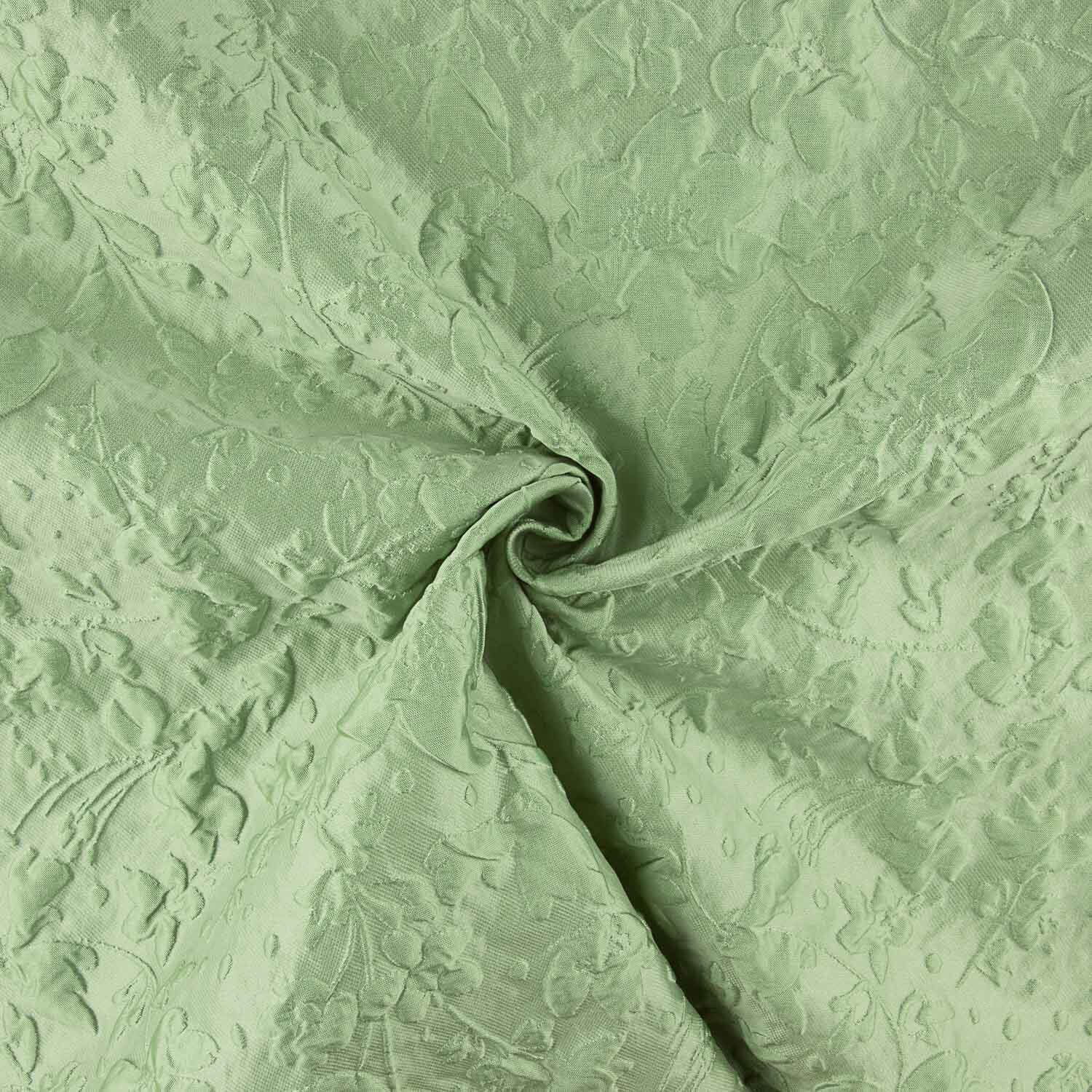Brokat Grün Floral Relief - Ribes y Casals