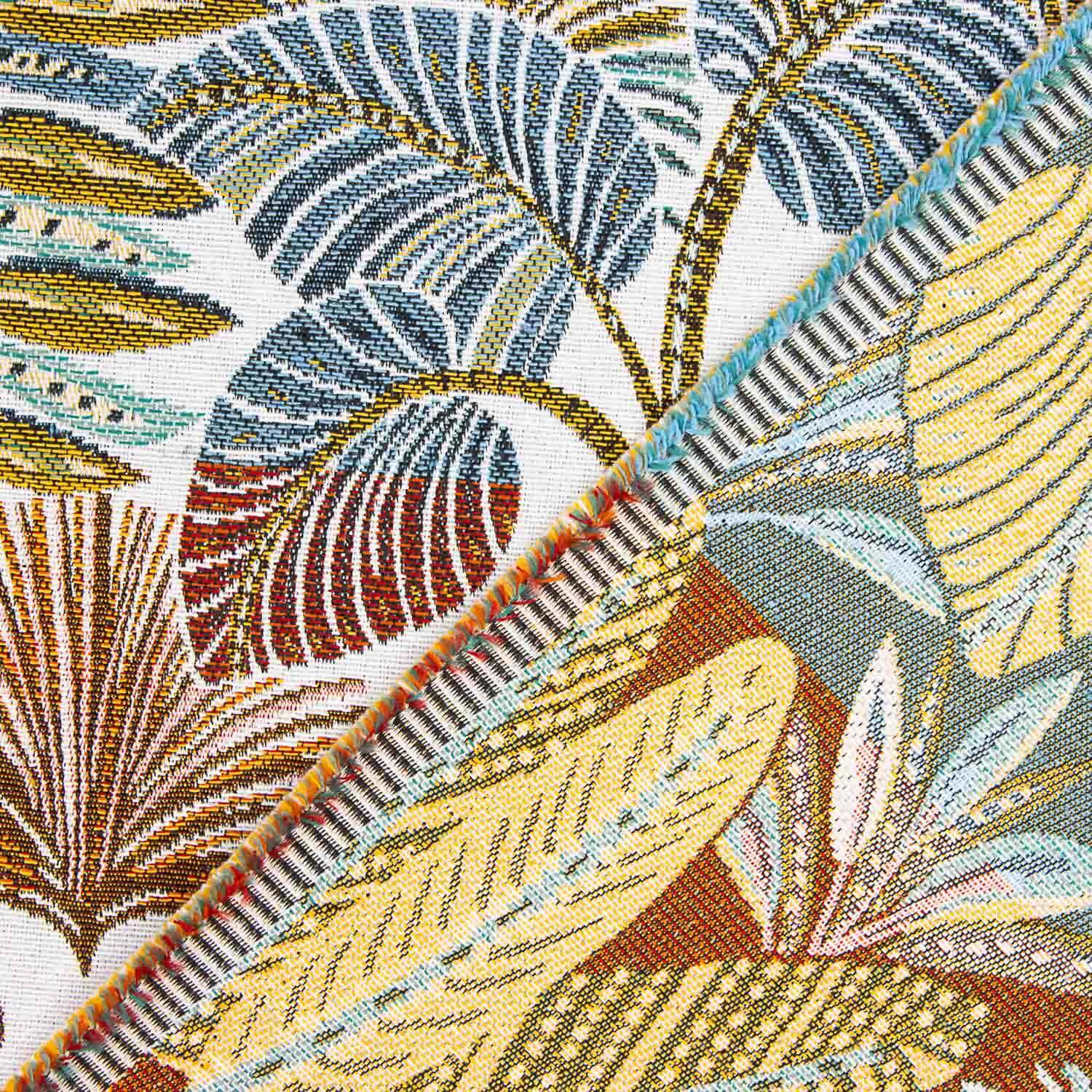 Gobelin Exotische Blätter Heller Hintergrund - Ribes y Casals