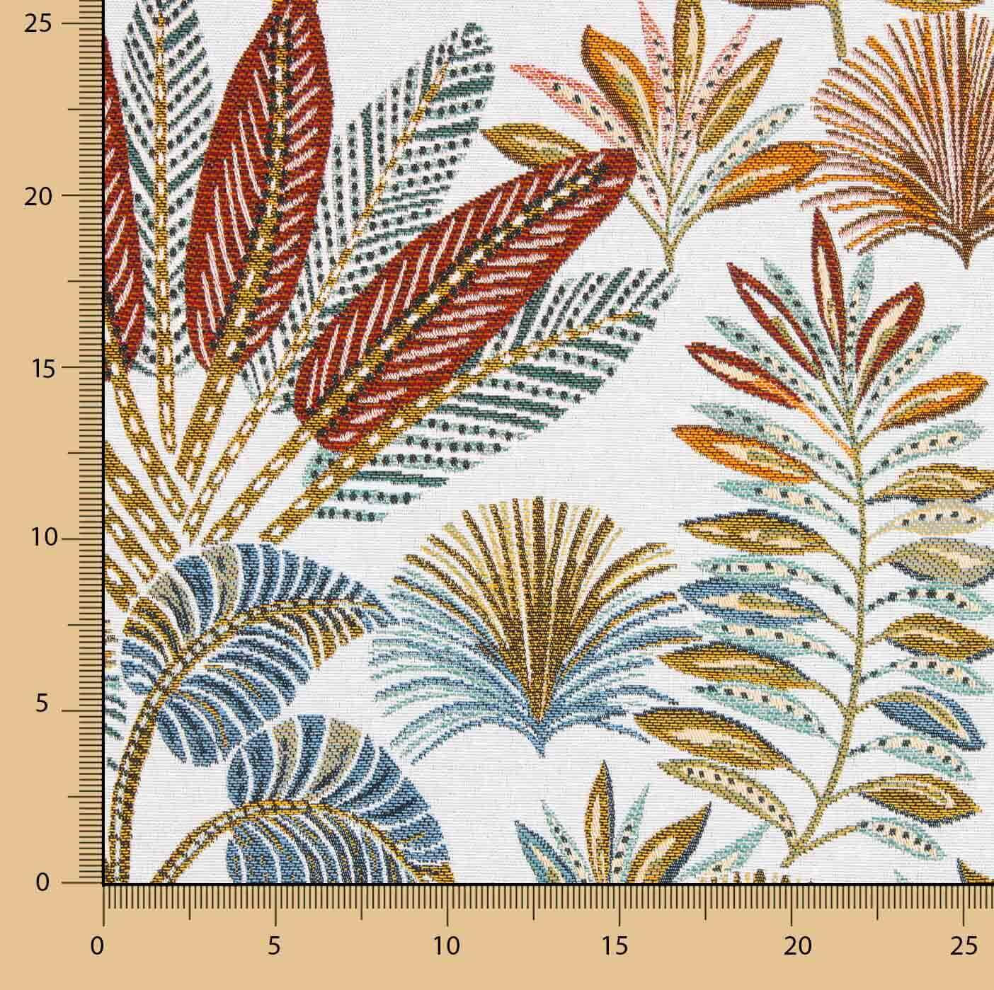 Gobelin Exotische Blätter Heller Hintergrund - Ribes y Casals