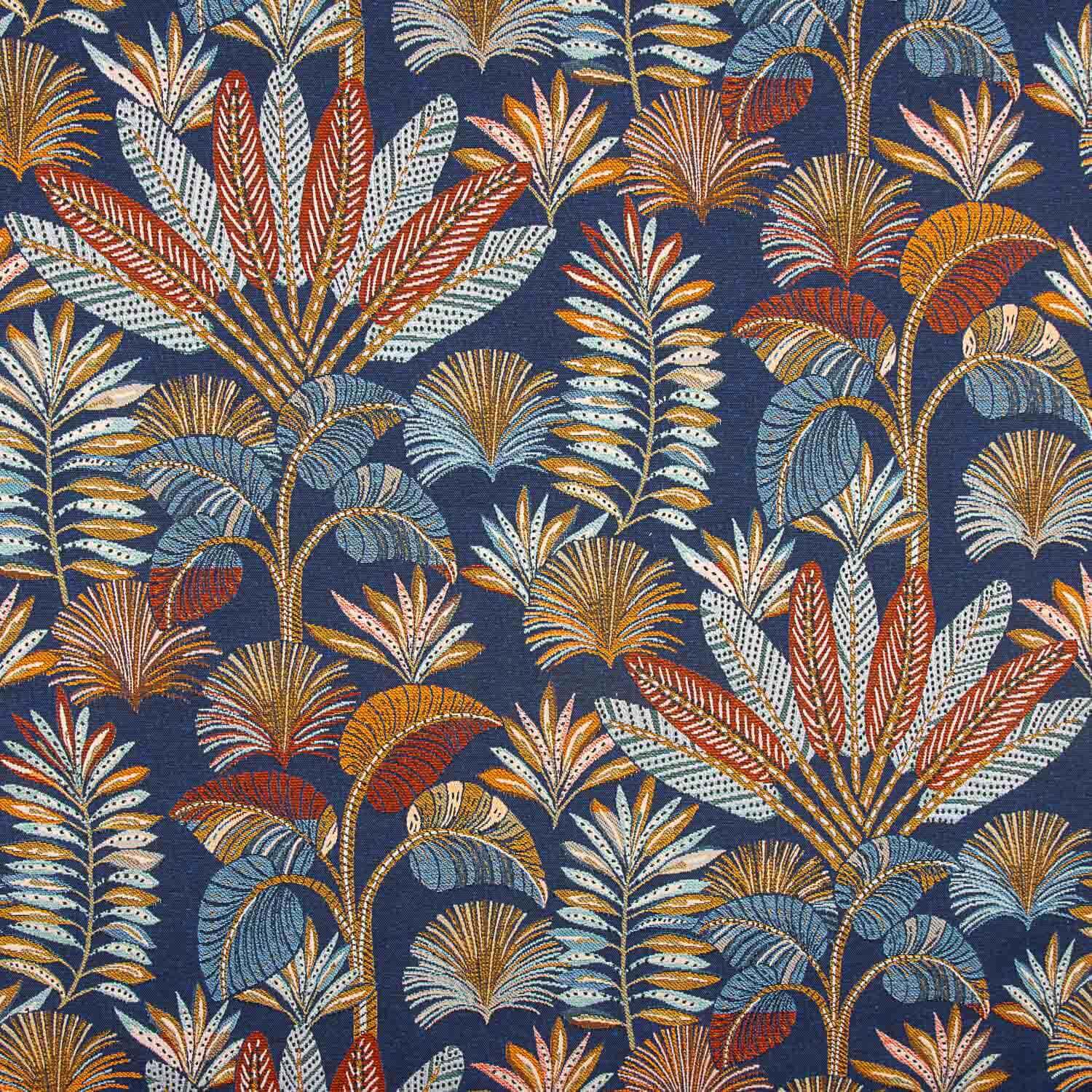 Gobelin Gobelin Exotic Leaves Blauer Hintergrund - Ribes y Casals