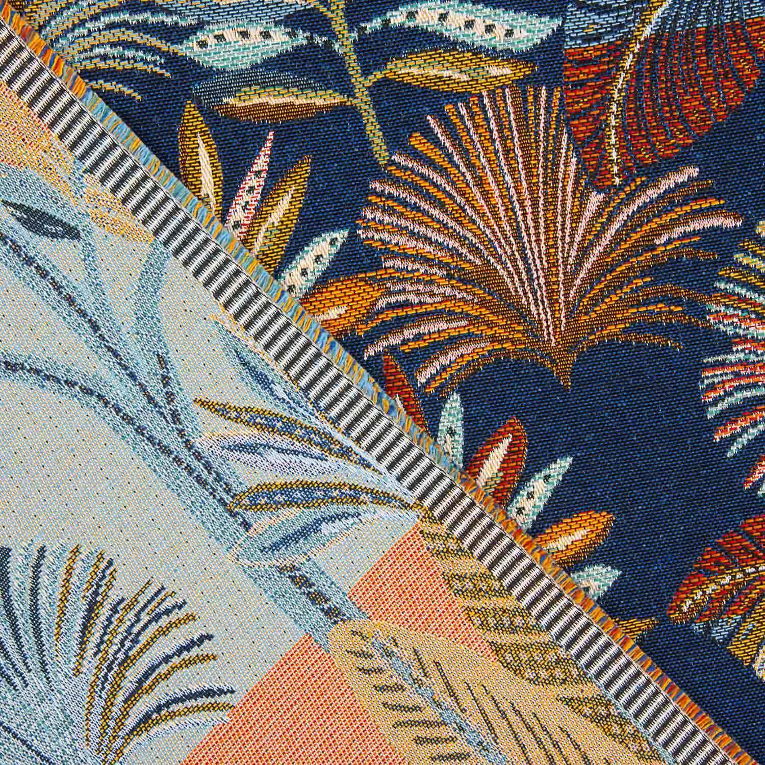 Gobelin Gobelin Exotic Leaves Blauer Hintergrund - Ribes y Casals
