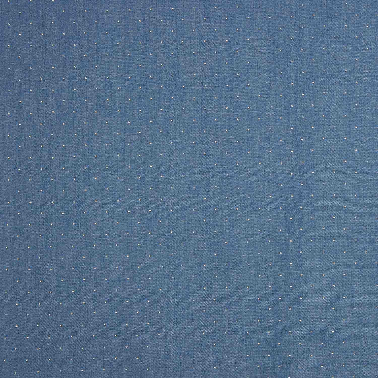 Denim Baumwolle mit Glitzer, blau - Ribes y Casals