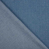 Denim Baumwolle mit Glitzer, blau - Ribes y Casals