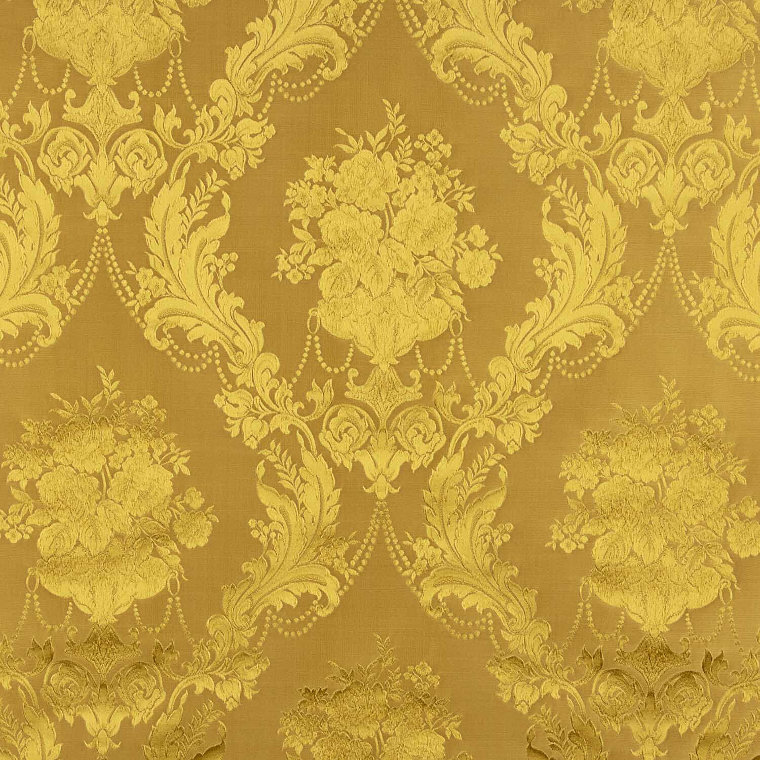 Klassischer goldener Floral-Jacquard - Ribes y Casals