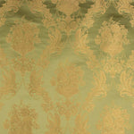 Klassischer floraler Jacquard in Grün und Gold - Ribes y Casals