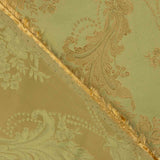 Klassischer floraler Jacquard in Grün und Gold - Ribes y Casals