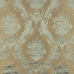 Klassischer Blumenjacquard in Blassgrün und Beige - Ribes y Casals