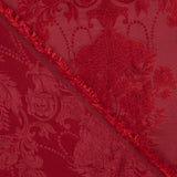 Jacquard Floral Klassisch Rot - Ribes y Casals