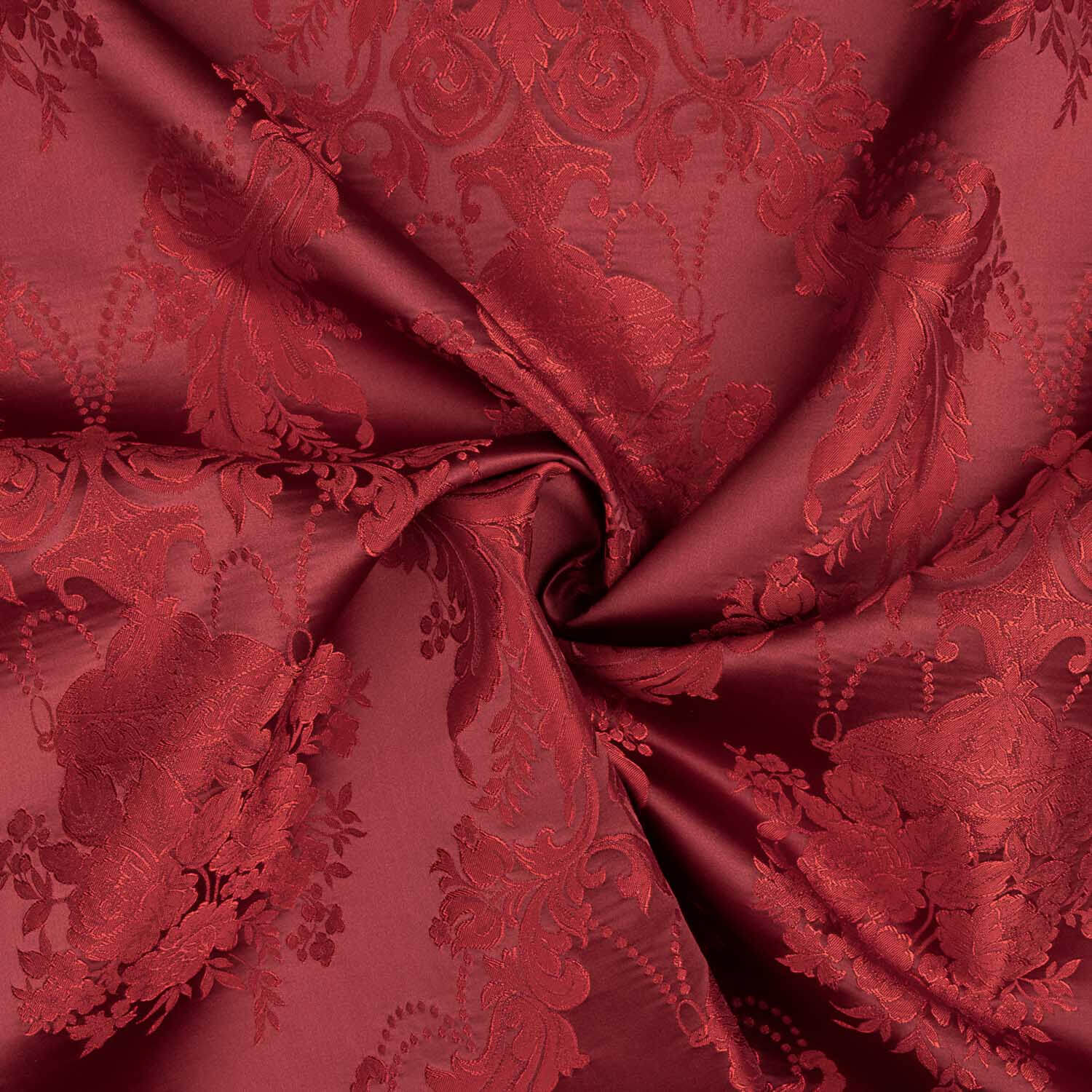 Jacquard Floral Klassisch Rot - Ribes y Casals