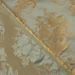 Klassischer Blumenjacquard in Blassgrün und Beige - Ribes y Casals