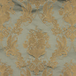 Klassischer Blumenjacquard in Blassgrün und Beige - Ribes y Casals