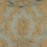 Klassischer Blumenjacquard in Blassgrün und Beige - Ribes y Casals