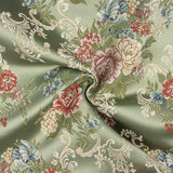 Jacquard Floral Romantisch Grün - Ribes y Casals