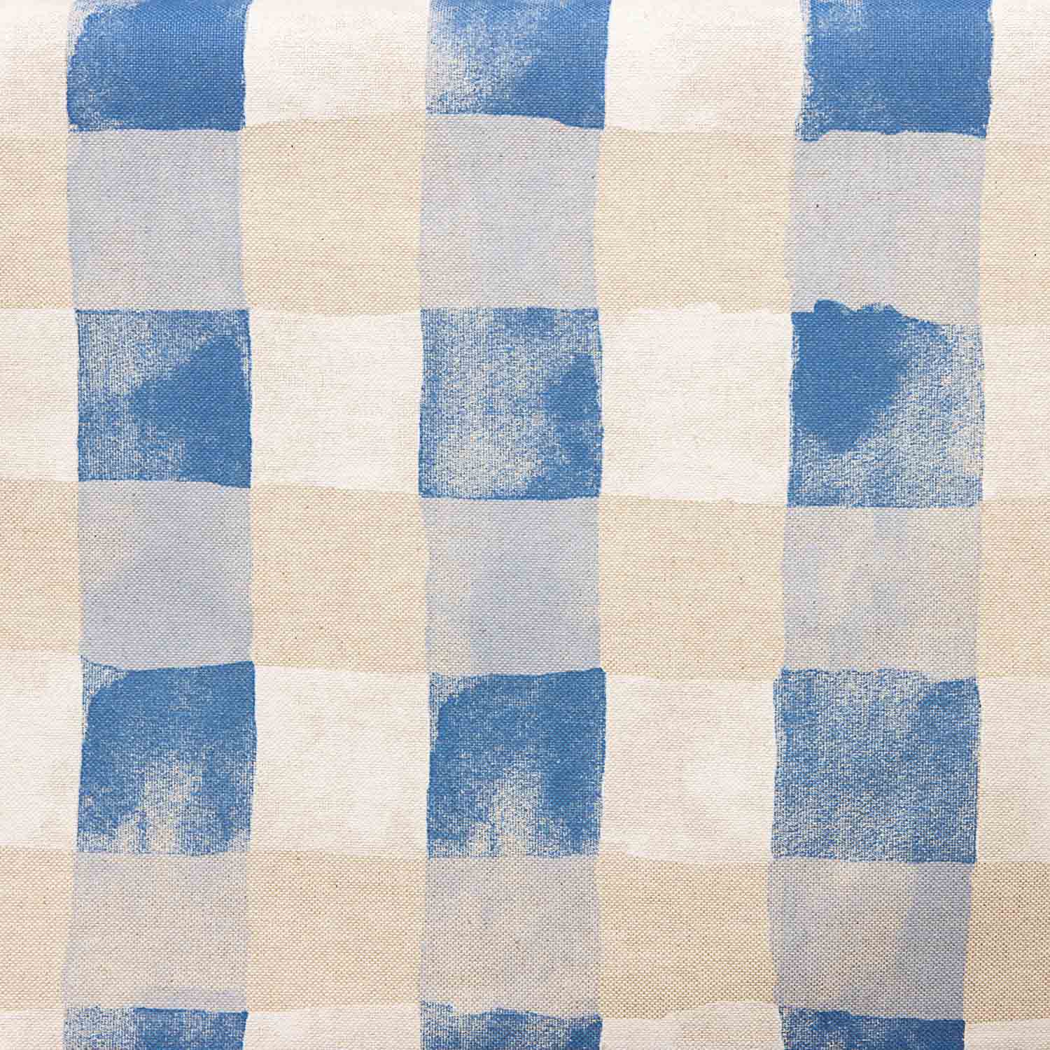 Blau-beige karierte Kunstharz-Kulla - Ribes y Casals