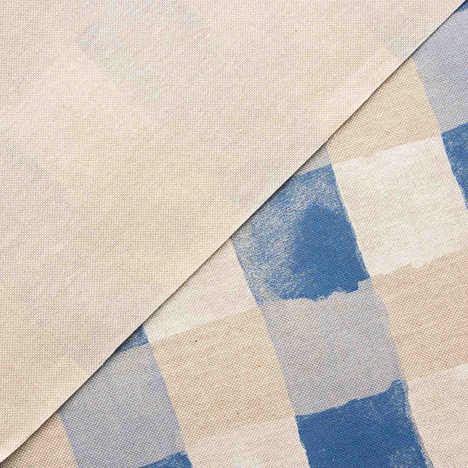 Blau-beige karierte Kunstharz-Kulla - Ribes y Casals