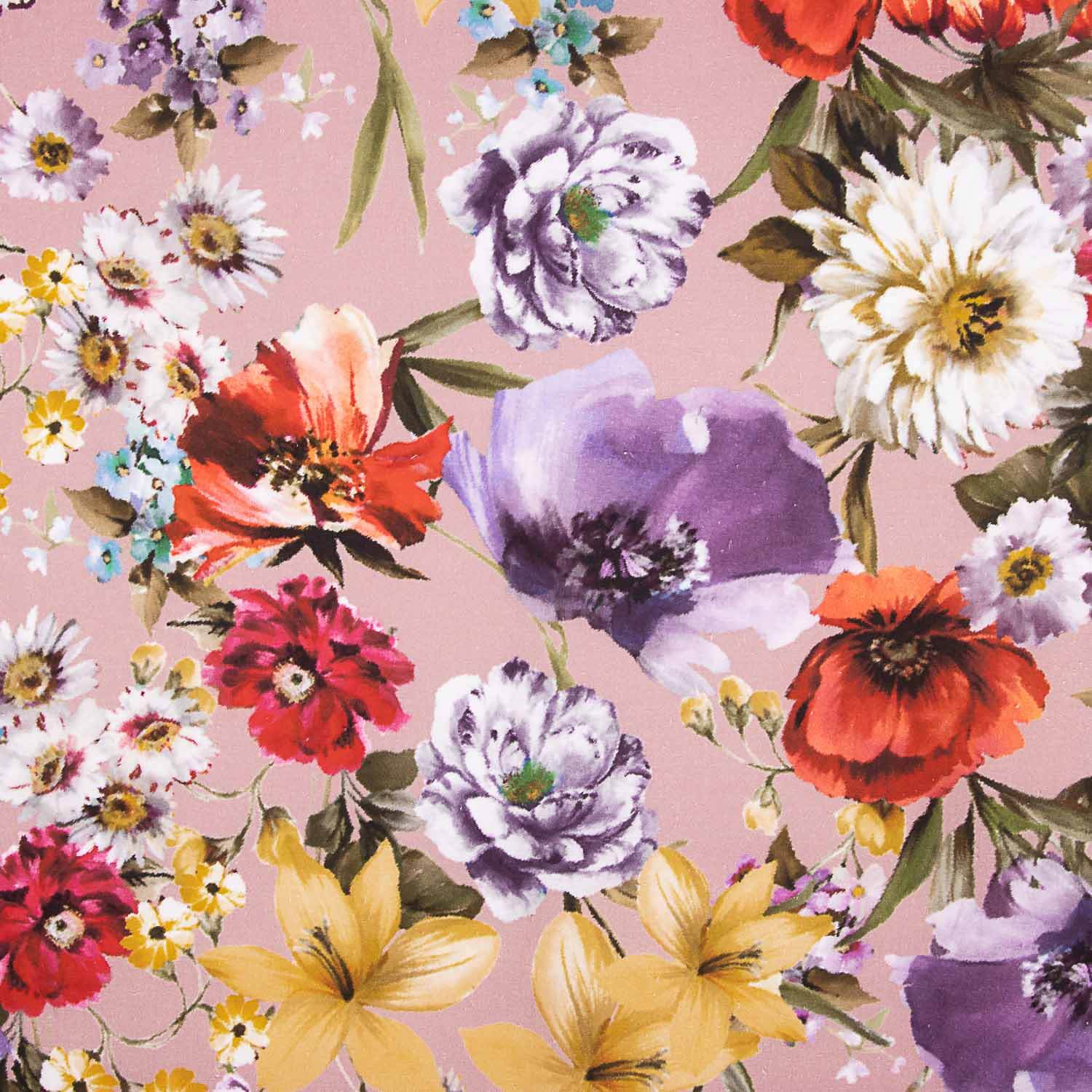 Leinen Baumwolle Baumwolle Floral Print Romantic Versailles - Ribes y Casals