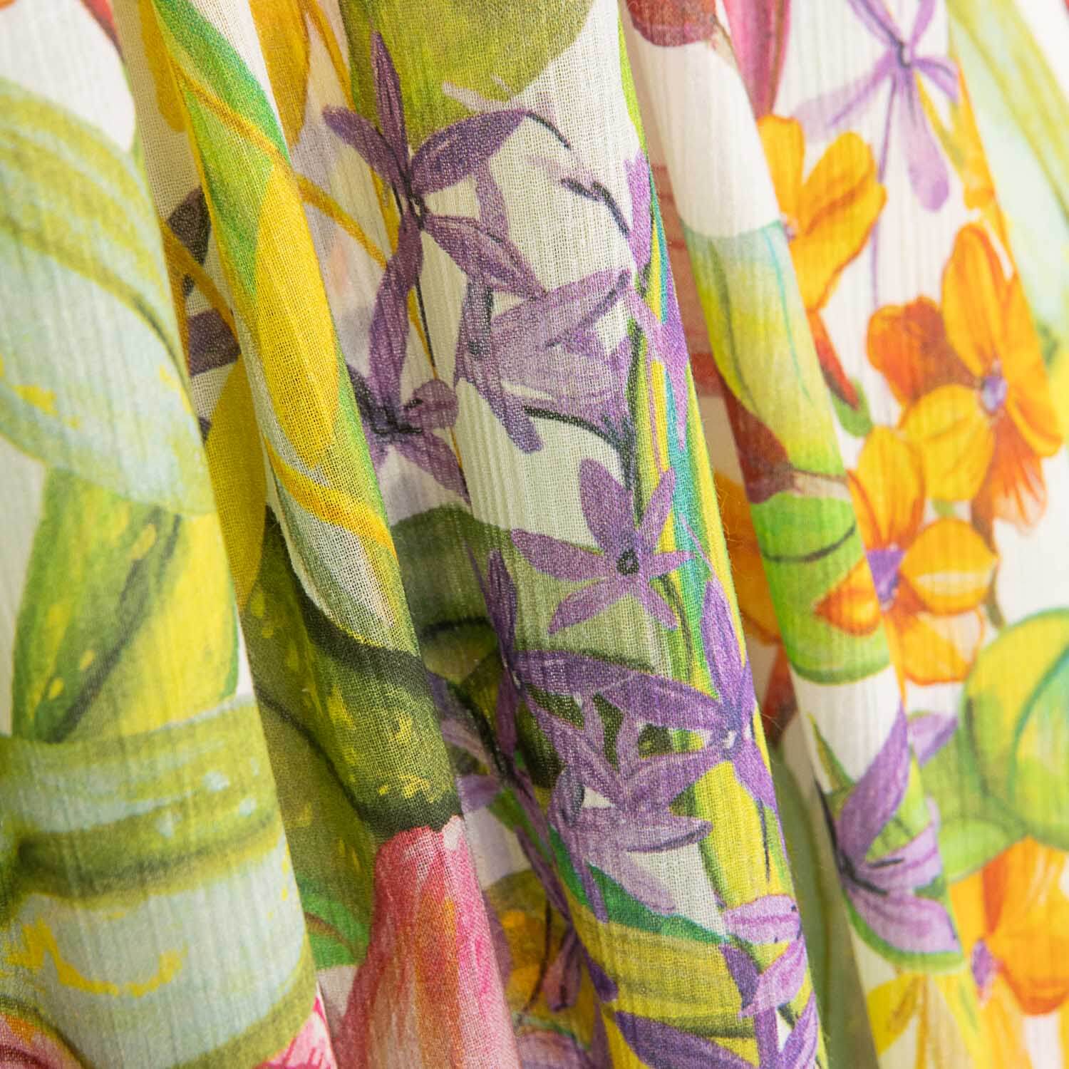 Voile Bambula Tropical Floral Baumwolle Renoir - Ribes y Casals