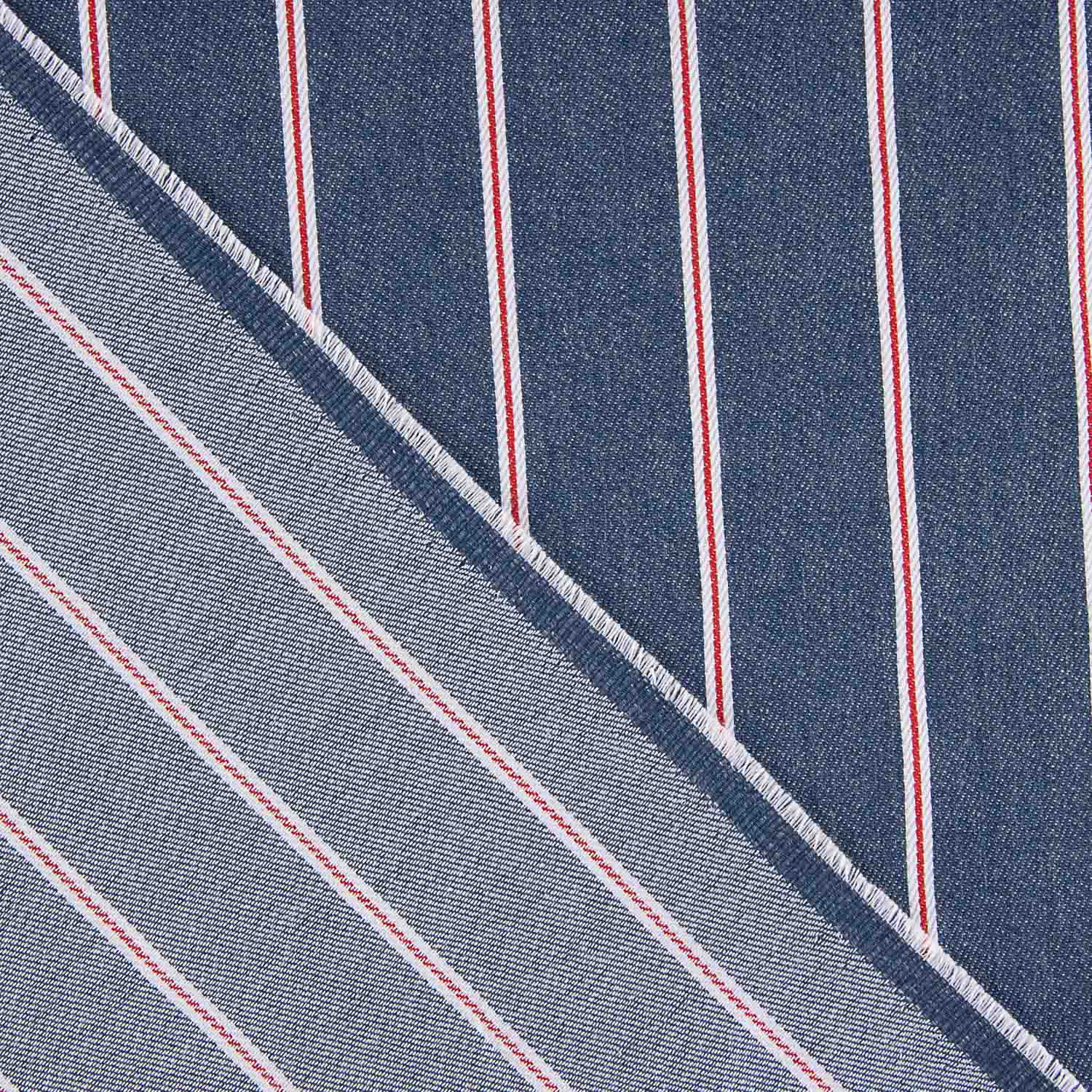 Mehrfarbiger Denim mit diplomatischen Streifen - Ribes y Casals