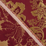 Brokat, Jacquard, Damast, Gold, Bordeaux - Ribes y Casals