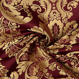 Brokat, Jacquard, Damast, Gold, Bordeaux - Ribes y Casals
