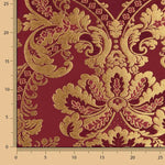 Brokat, Jacquard, Damast, Gold, Bordeaux - Ribes y Casals