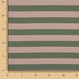 Zweifarbige Canvas-Streifen in Grün und Beige - Ribes y Casals