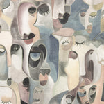 Half-Panama-Segeltuch „Artistic Faces“ Pastell - Ribes y Casals