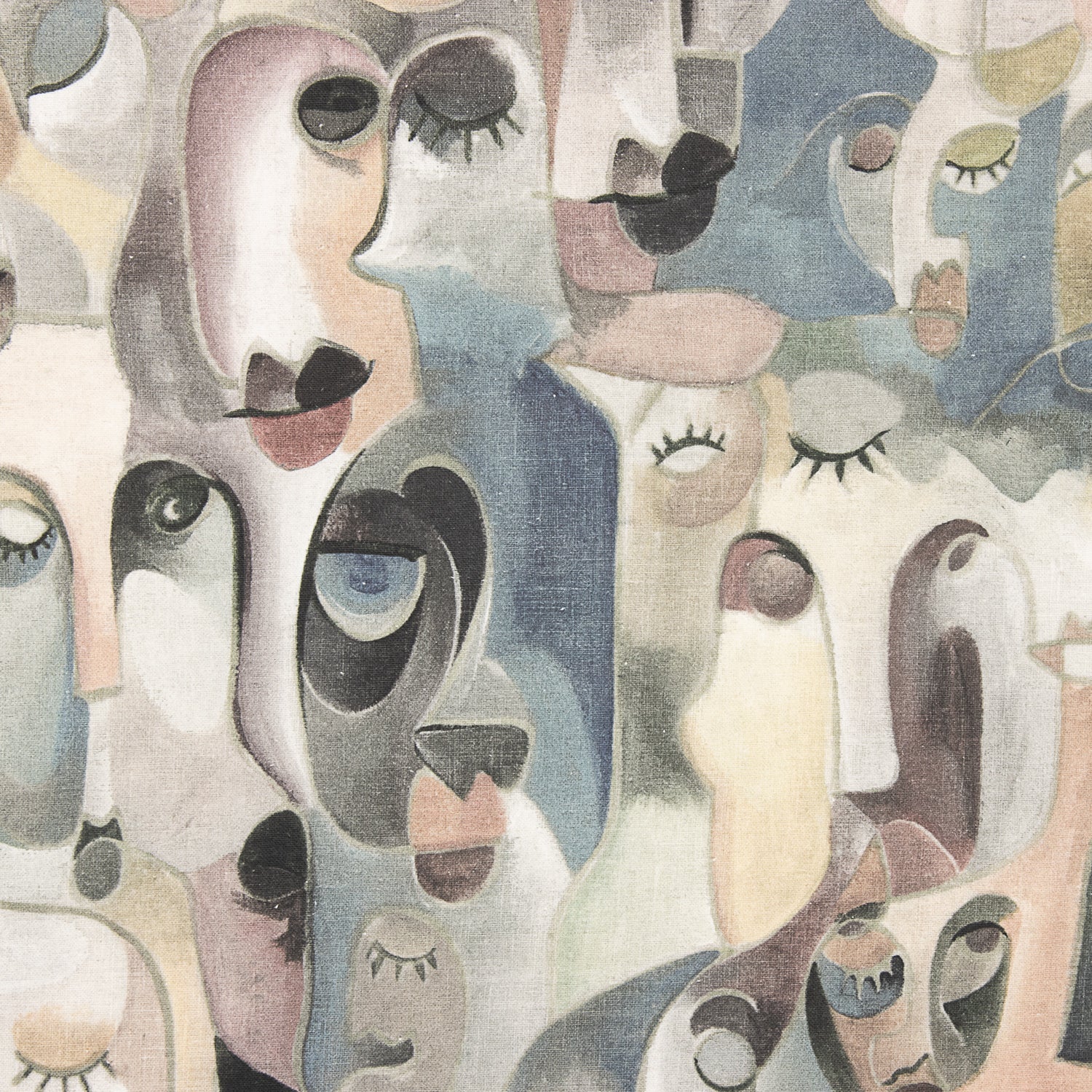 Half-Panama-Segeltuch „Artistic Faces“ Pastell - Ribes y Casals