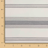 Graue, teflonbeschichtete Outdoor-Segeltuchplane mit Streifen - Ribes y Casals
