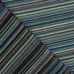 Lurex-Brokat mit Streifen im Alpujarra-Stil, blau - Ribes y Casals