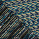 Lurex-Brokat mit Streifen im Alpujarra-Stil, blau - Ribes y Casals