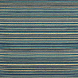 Lurex-Brokat mit Streifen im Alpujarra-Stil, blau - Ribes y Casals