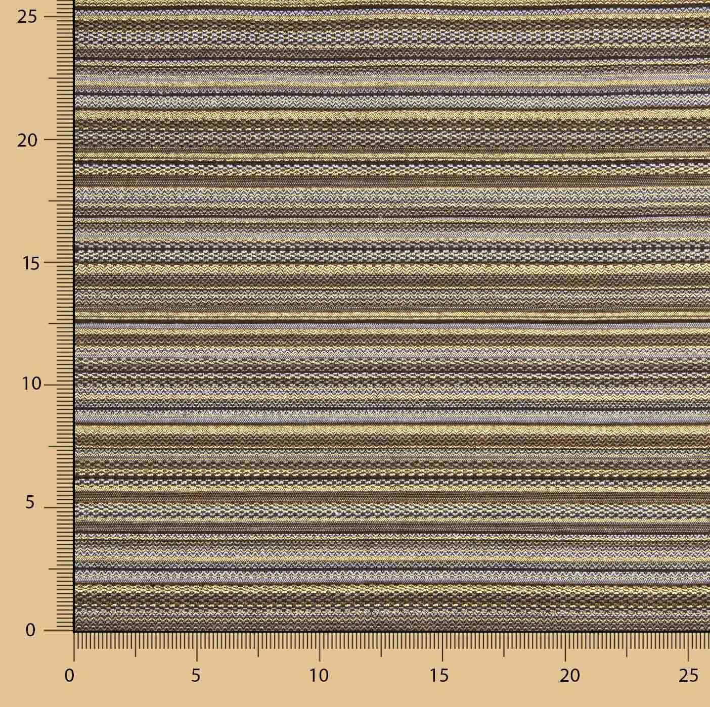 Lurex-Brokat mit Streifen im Alpujarra-Stil, beige - Ribes y Casals