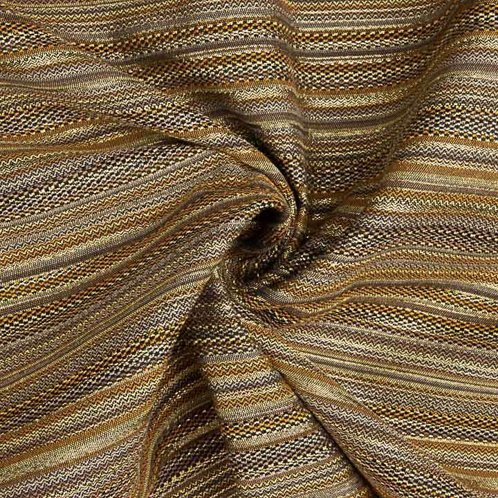 Lurex-Brokat mit Streifen im Alpujarra-Stil, Gold - Ribes y Casals