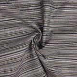 Lurex-Brokat mit Streifen im Alpujarra-Stil, silberfarben - Ribes y Casals